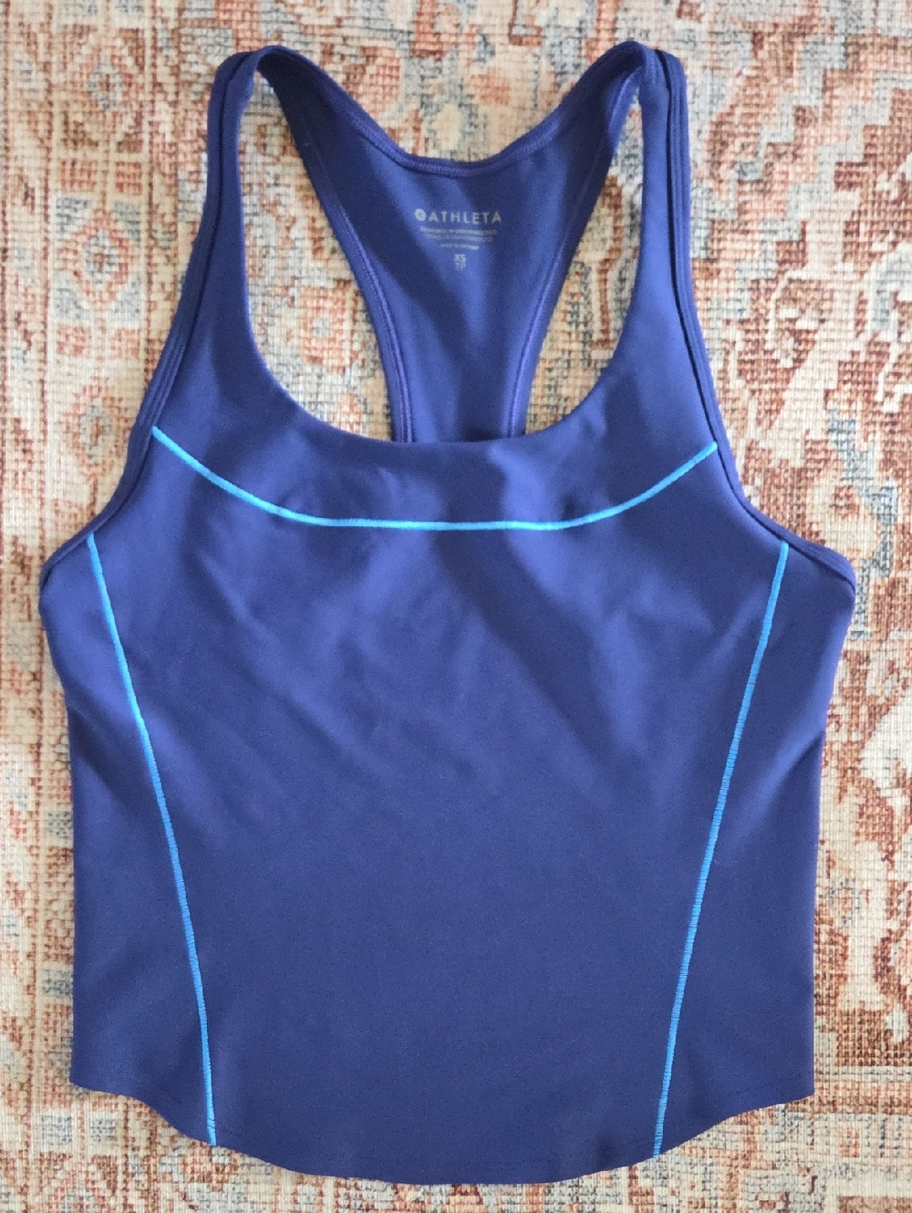 Athleta Women's Blue Interval Tank